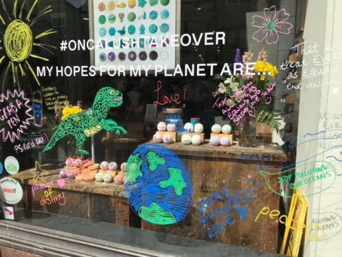 ONCA window at LUSH